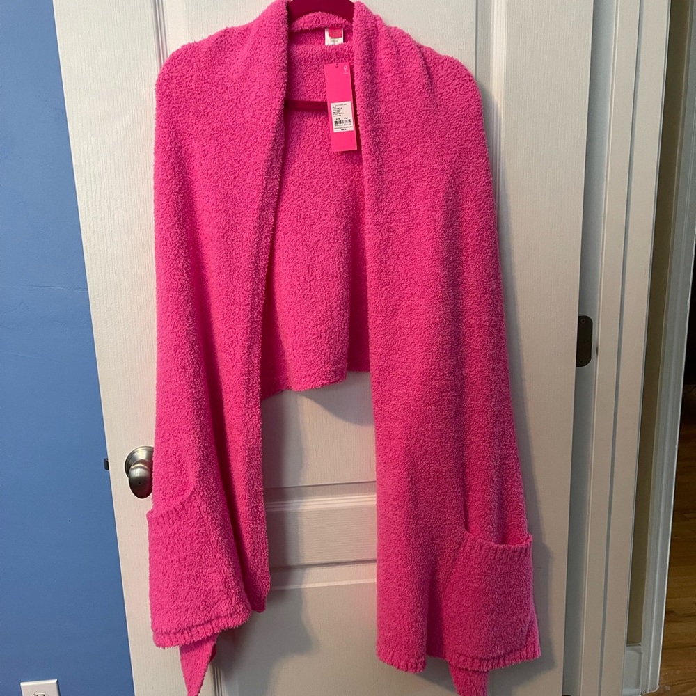 NWT Lilly Pulitzer Teddy Wrap in Plumeria Pink
